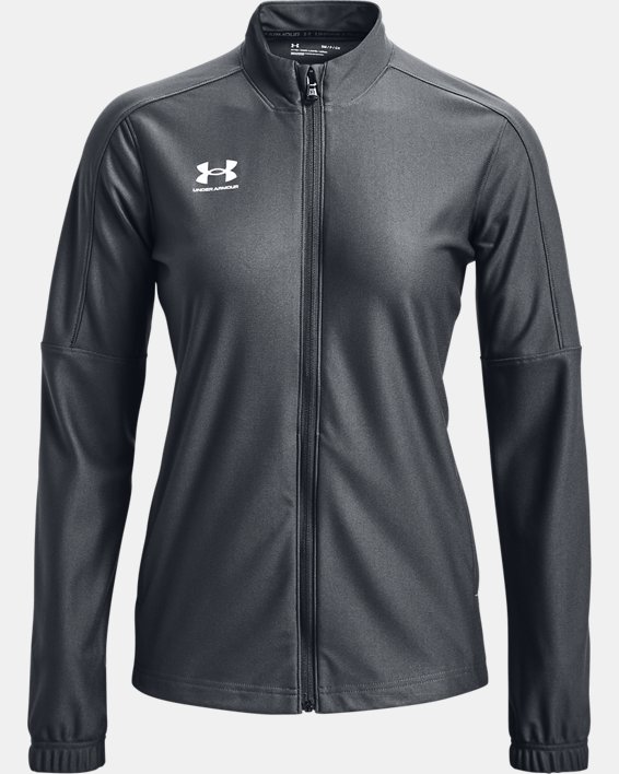 Women's UA Challenger Track Jacket, Gray, pdpMainDesktop image number 4